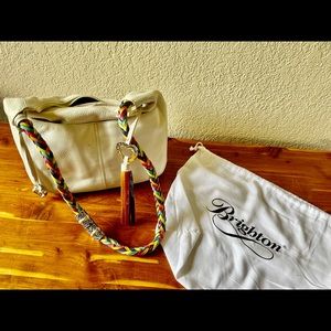 Brighton White Leather Shoulder